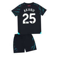 Manchester City Manuel Akanji #25 Replica Third Minikit 2023-24 Short Sleeve (+ pants)